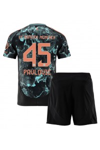 Bayern Munich Aleksandar Pavlovic #45 Babytruitje Uit tenue Kind 2024-25 Korte Mouw (+ Korte broeken)